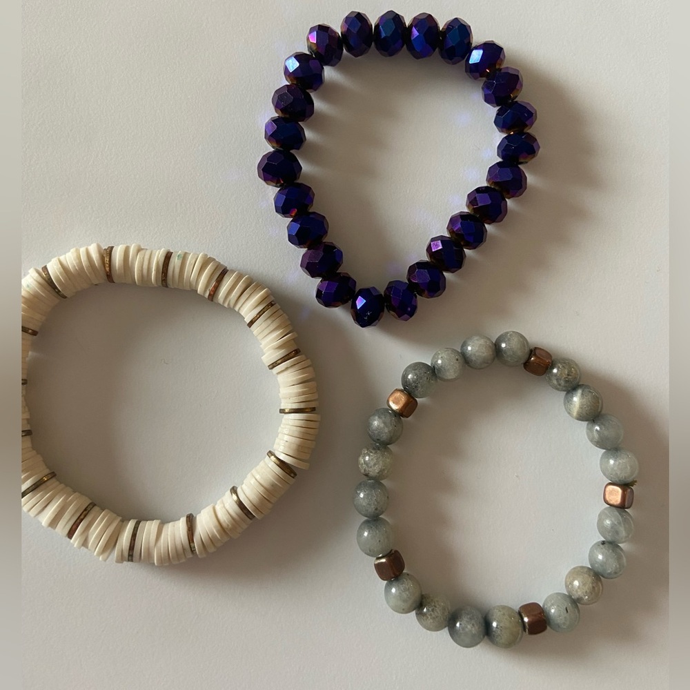 Bracelet Bundle of Three 💜